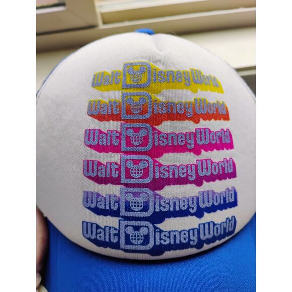 Authentic Disney Parks Vintage Walt Disney World Mesh Snap back Trucker Hat. - Picture 2 of 12